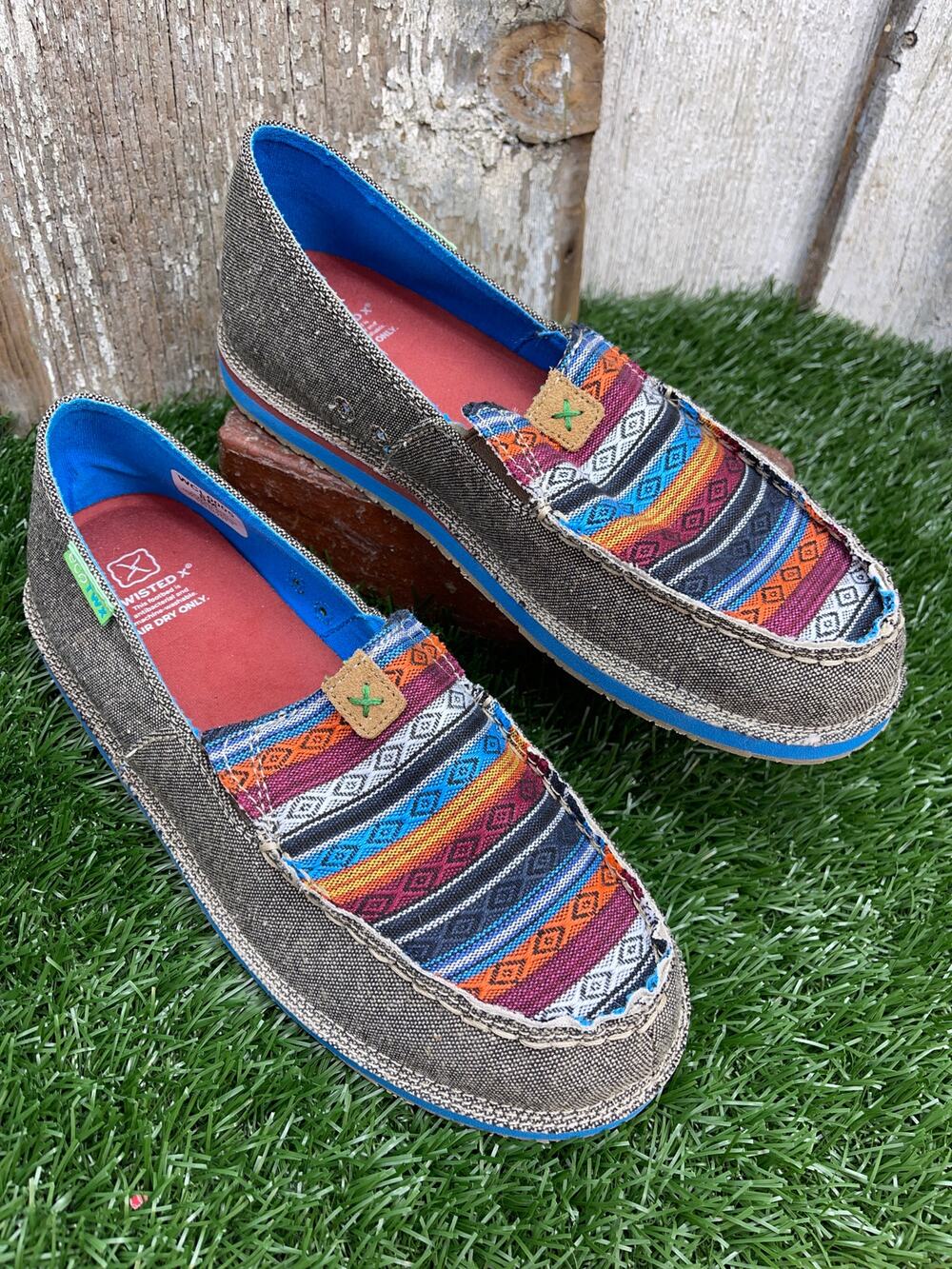 Twisted X Slip-On Serape Loafer Women's 8.5